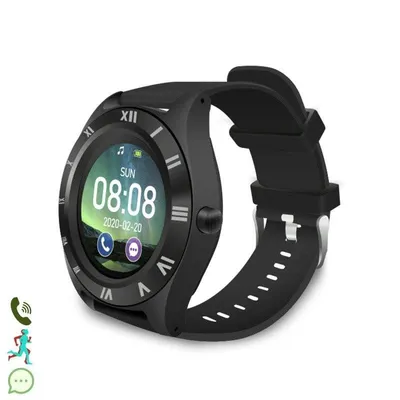 Dam Electronics Smartwatch M11 Bluetooth 1,54 Zoll Schwarz SIM Micro SD