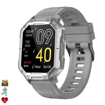 Dam Electronics Smartwatch NX3 Outdoor Bluetooth 1,83'' Schwarz Metall IP67 Pulsmesser SpO2