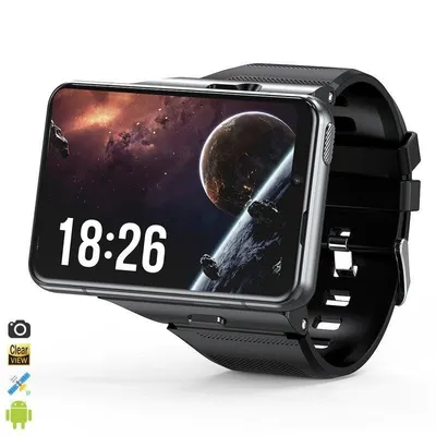 Dam Electronics Smartwatch Phone S999 4G GPS 2,88'' Android 9.0 Quad Core Schwarz 4GB 64GB