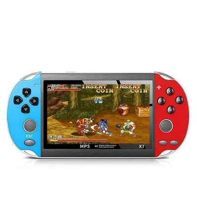 Dam Electronics X7 Retro Tragbar 64 Bits 8GB Klassische Spiele 4.3 Zoll Schwarz