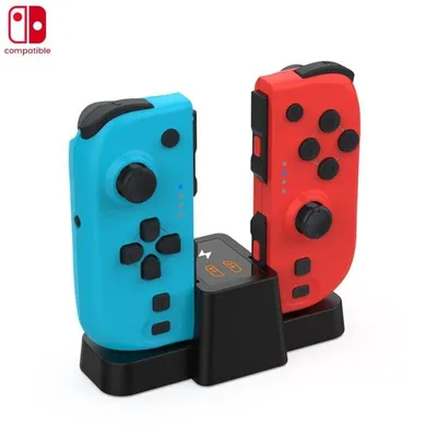 Dam Electronics Mandos Bluetooth TNS-1191 Typ Joy-Con kompatibel mit Nintendo Switch, inkl. Ladestation