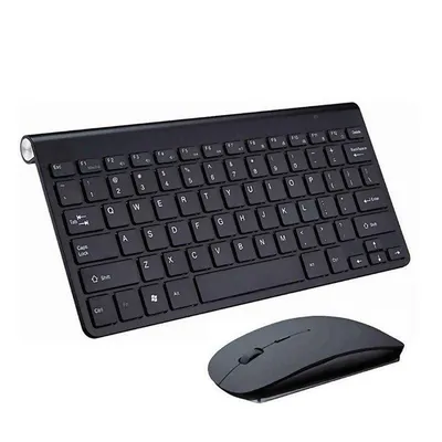 Maus und Tastatur Dam Electronics 908 Kabellos 2.4G 1000-1200DPI Metallisch