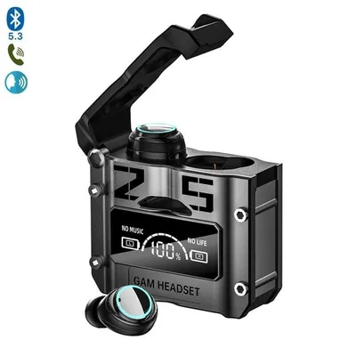 Auriculares Dam Electronics M25 inalambricos Bluetooth TWS Gaming y Musica con bajo retardo Micrófono Negro