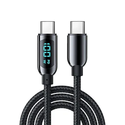 USB-C Kabel Dam Electronics 100W PD Digitalanzeige 1,2 m Zinklegierung