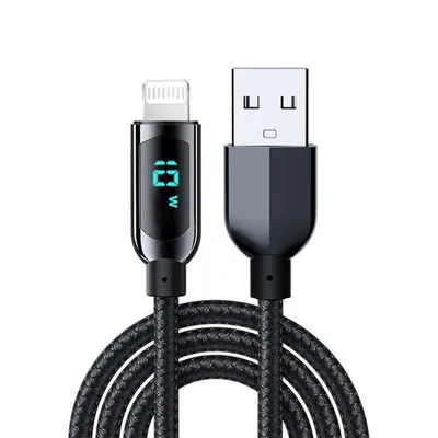 USB A auf Lightning Kabel Dam Electronics mit LED-Display 1,2 m 10W