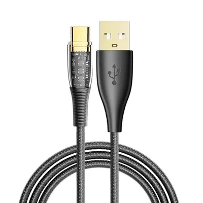USB 2.0 Kabel Dam Electronics USB-A auf USB-C PD20W 6A LED 2m