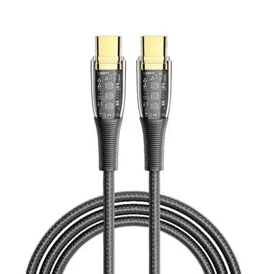 USB-C Kabel Dam Electronics PD100W 2m LED-Anzeige Schnellladung