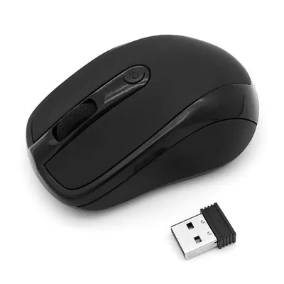 Maus Dam Electronics Wireless 1600DPI Schwarz 4 Tasten USB Plug & Play