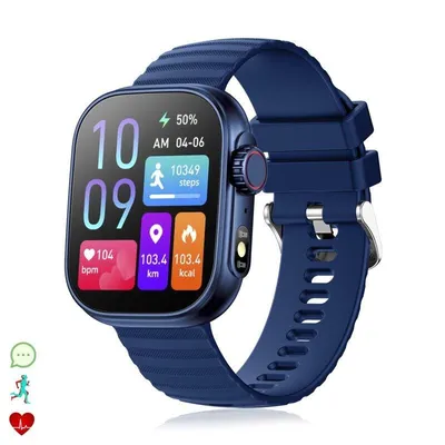 Dam Electronics ZW39 Bluetooth 2,01'' Touchscreen IP67 Pulsuhr SpO2 Blutdruck