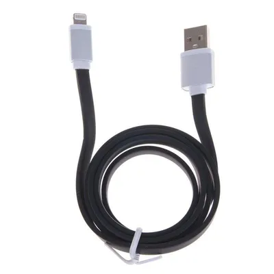 USB-Datenkabel Dam Electronics USB 3.0 auf Lightning Flachkabel Metallisch