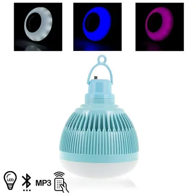 Lautsprecher Dam Electronics LED Lampe Bluetooth 6W RGB Fernbedienung