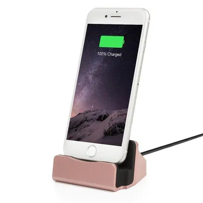 Ladestation Dam Electronics für iPhone Lightning 8 Pins mit USB-Kabel