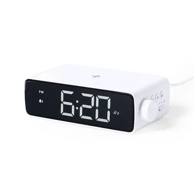 Multifunktionswecker Ladegerät Dam Electronics 10W Schnellladen 36 LED Licht regelbar USB-C