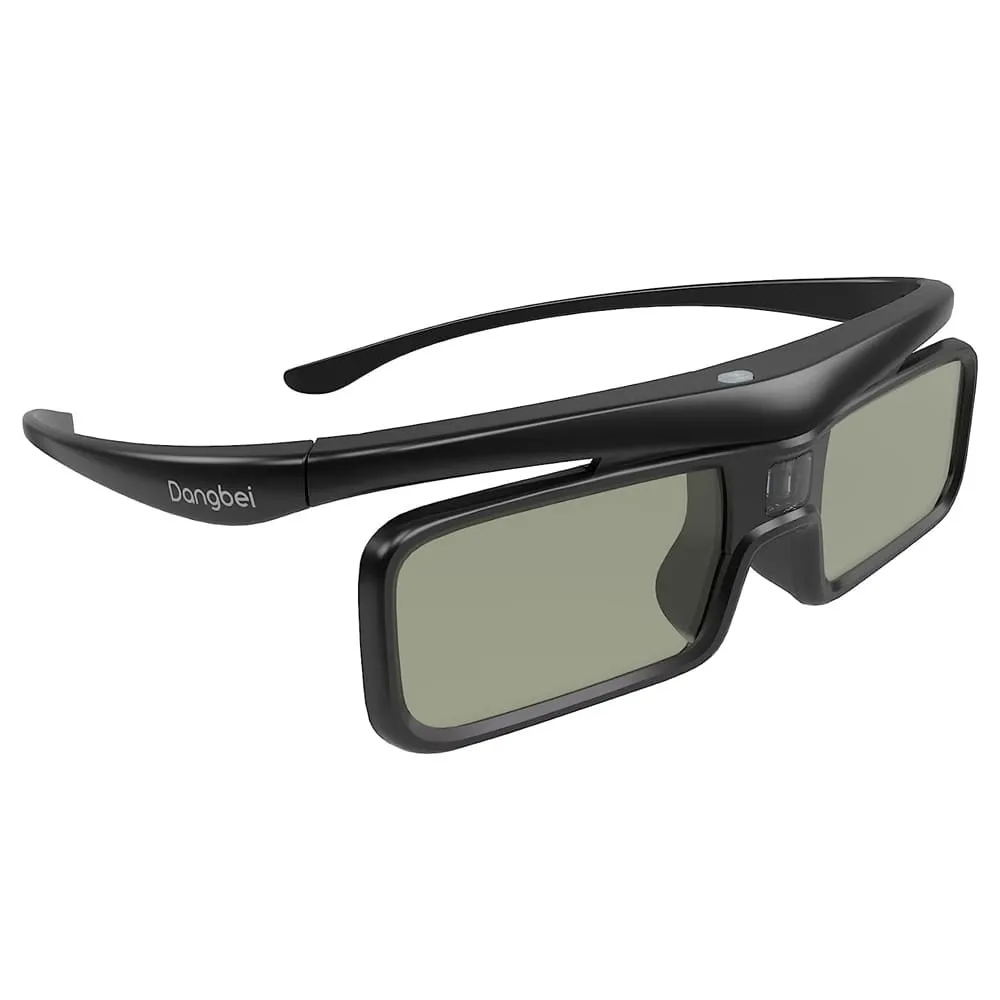 Dangbei wiederaufladbare 3D-Brille mit DLP-Link, Schwarz