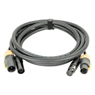 DAP-Audio FP23 Hybrid Cable - Power Pro True & 5-pin XLR - D MX / Power - 15 m