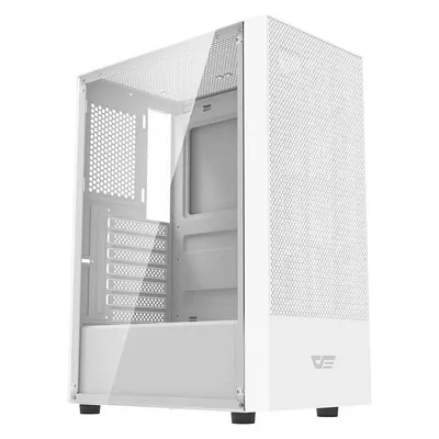PC-Gehäuse Darkflash A290 Weiß Mitteltower Gehäuse aus Sicherheitsglas