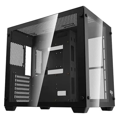 PC-Gehäuse Darkflash C285 Schwarz Turm ATX Gehärtetes Glas