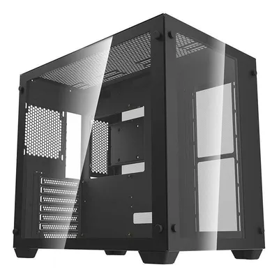 PC-Gehäuse Darkflash C285 Schwarz Turm ATX Gehärtetes Glas