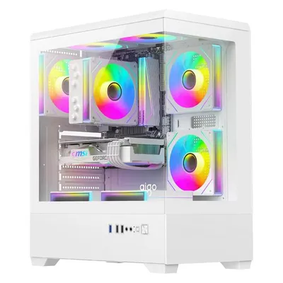 PC-Gehäuse Darkflash C365 Midi Tower Weiß mit 5 Lüftern