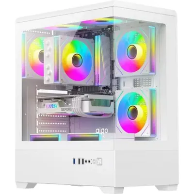 PC-Gehäuse Darkflash C365 Midi Tower Weiß mit 5 Lüftern