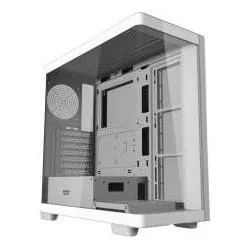 PC-Gehäuse Darkflash Tech Weiß mit Seitenfenster und 7 Lüfterslots