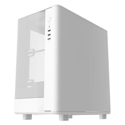 PC-Gehäuse Darkflash DB330M Mesh Weiß Gehärtetes Glas M-ATX/ITX