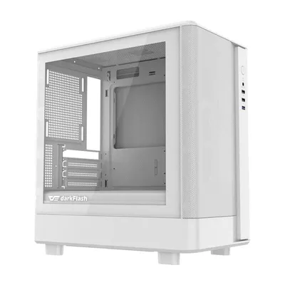 PC-Gehäuse Darkflash DB330M Mesh Weiß Gehärtetes Glas M-ATX/ITX