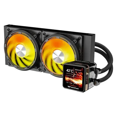 Refrigeración Líquida Darkflash DE240 240mm 2 Ventilatoren ARGB IPS Display