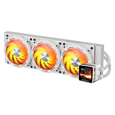 Wasserkühlung darkFlash DE360 360mm 3 Lüfter IPS Display ARGB Weiß