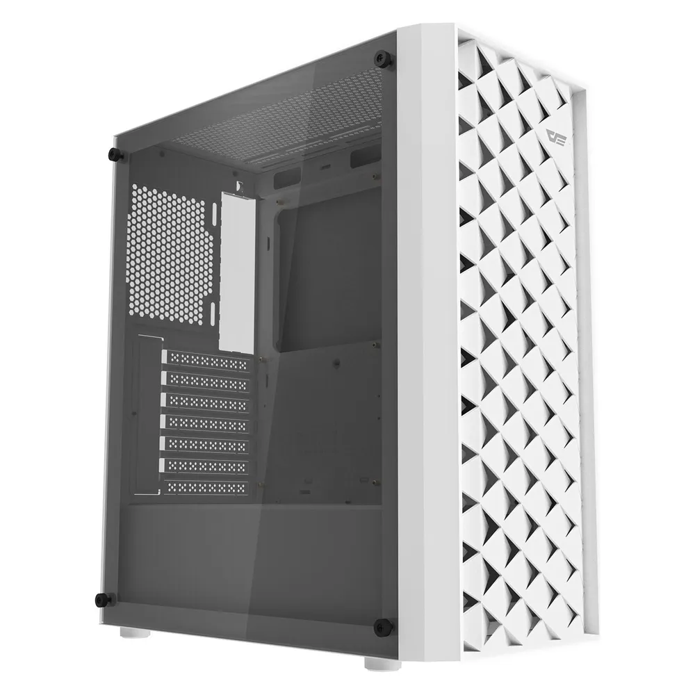PC-Gehäuse Darkflash DK351 Weiß Glasfenster 4x 120mm ARGB-Lüfter