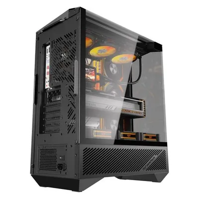 PC-Gehäuse Darkflash DY460 Weiss ATX Mid-Tower Glasfenster ARGB