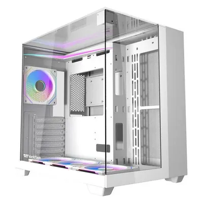 Gehäuse Darkflash DF-TH285A12X-WH Aquarium-Design 4x 120 mm RGB Weiß