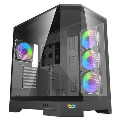 Gehäuse Darkflash DQX90 Schwarz ATX Big Tower Gehärtetes Glas