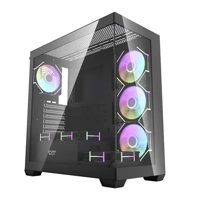 PC-Gehäuse Darkflash DS900 Schwarz Mid Tower mit 7 ARGB-Lüftern