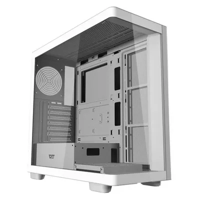 PC-Gehäuse Darkflash DS900G WHT Mittelturm Gehärtetes Glas