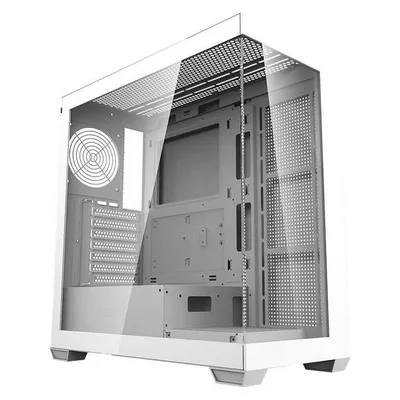 PC-Gehäuse Darkflash DS900 Weiß Gehäuse aus gehärtetem Glas ohne Lüfter