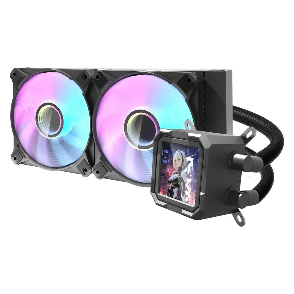 Flüssigkeitskühlung darkFlash DV240S 240mm 2 Lüfter LED Multicolor
