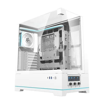 Gehäuse Darkflash DY450 PRO Weiß ATX Big Tower mit 1 ARGB-Lüfter