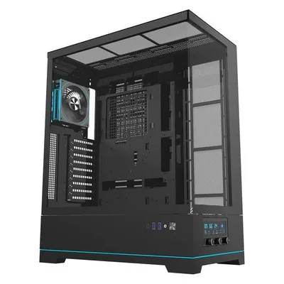 Gehäuse Turm darkFlash DY451L Pro ATX Schwarz mit gehärtetem Glas