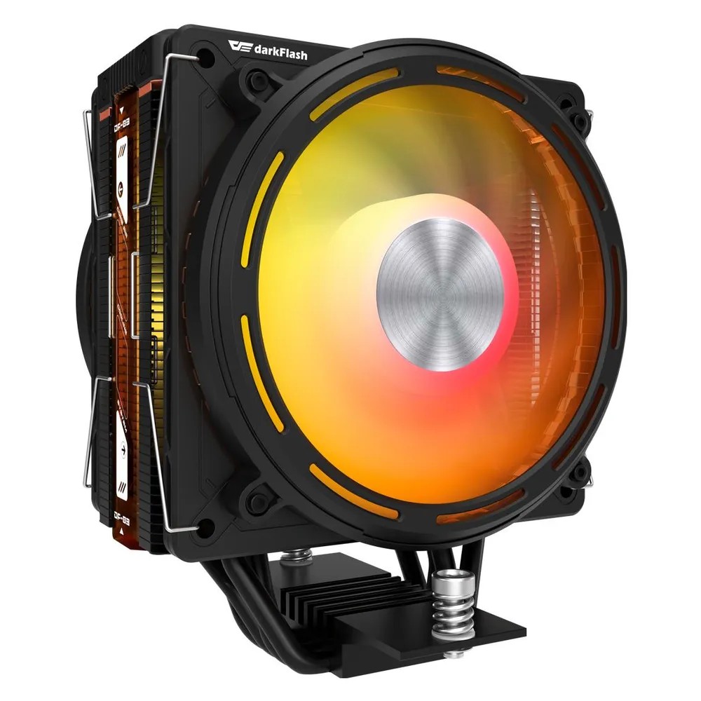 Kühlung Luft Darkflash Tech Sockel AM4 AM5 LGA 115X 120mm E400 PLUS BLACK ARGB