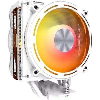 Kühlung Luft Darkflash Tech Sockel AM4 AM5 LGA 120mm E400 PLUS Weiß LED