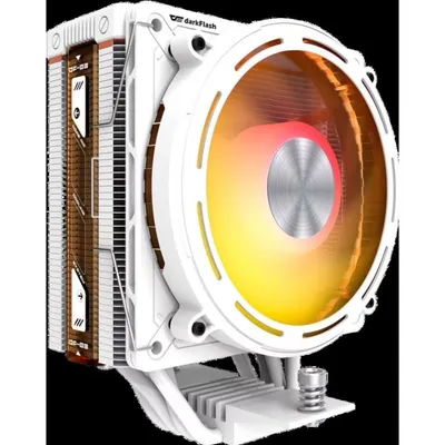 Kühlung Luft Darkflash Tech Sockel AM4 AM5 LGA 120mm E400 Weiß ARGB
