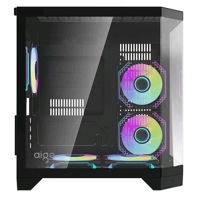 Gehäuse Darkflash FT350 Mini Tower 5 ARGB Lüfter Schwarz