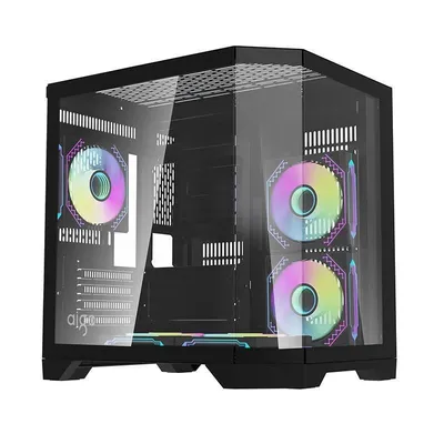Gehäuse Darkflash FT350 Mini Tower 5 ARGB Lüfter Schwarz