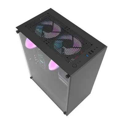 Gehäuse Darkflash DK100 Schwarz Mitteltower ATX/M-ATX/ITX