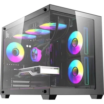 PC-Gehäuse Darkflash B275 PRO Schwarz RGB 6 Lüfter ATX