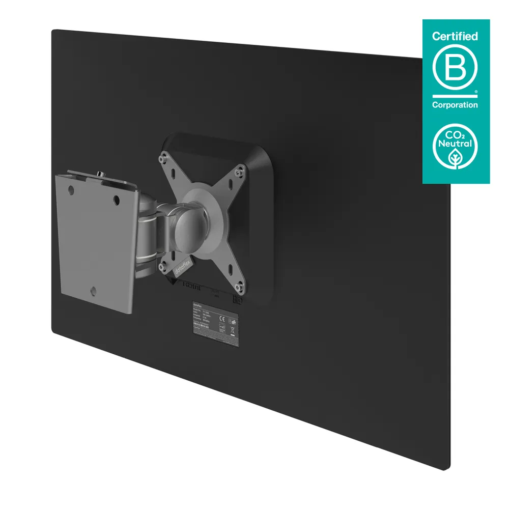 Dataflex Viewmate Wandhalterung Monitor 24" VESA 75x75 bis 100x100 Max 15Kg