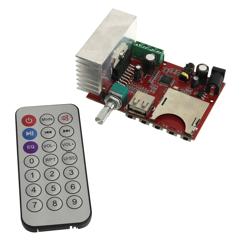 DAYPOWER Stereo-Verstärkermodul mit MP3-Wiedergabe VM-MP3-2x15