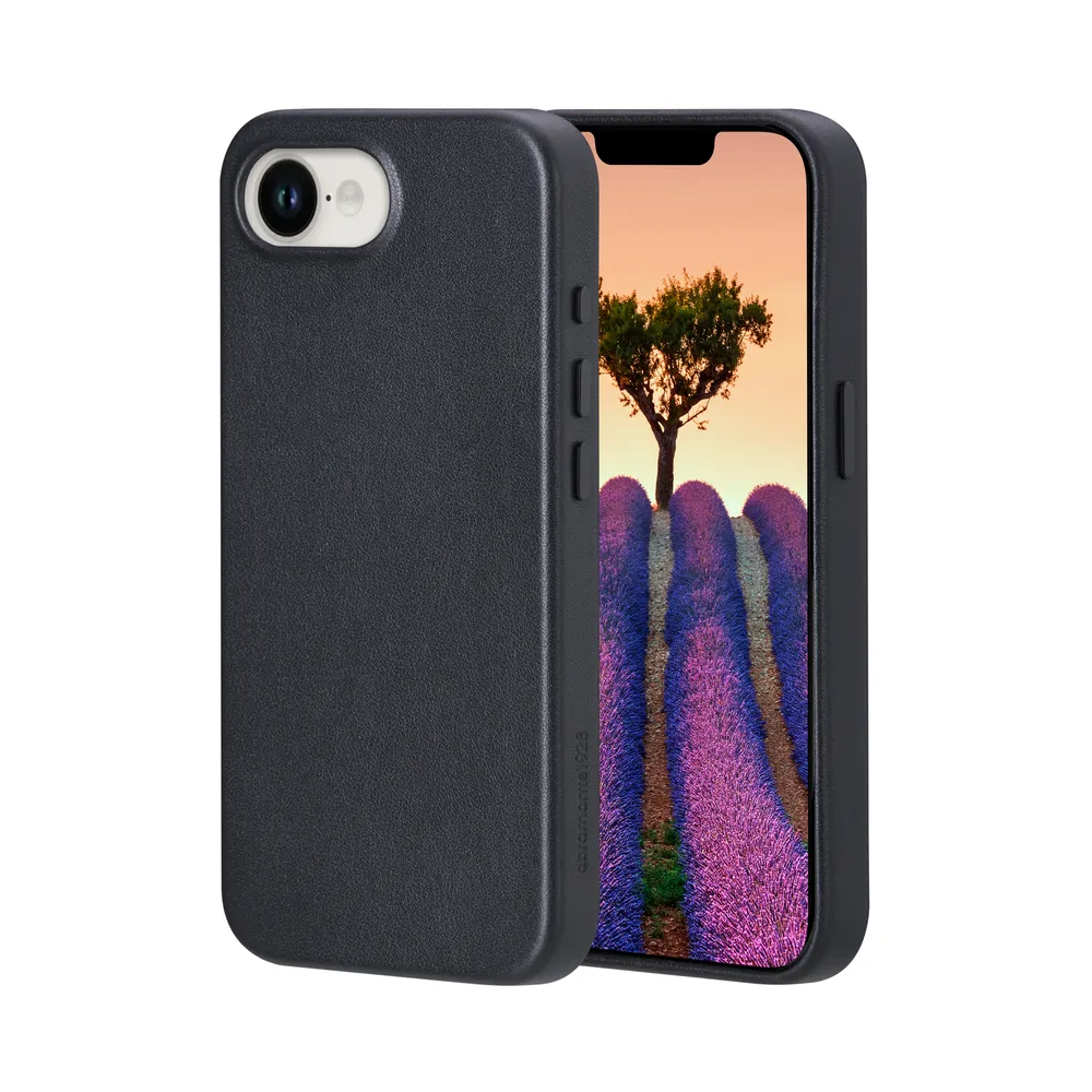 Roskilde_2 - iPhone 16e SE (4th Gen) - Full-grain leather - Black Handyhülle