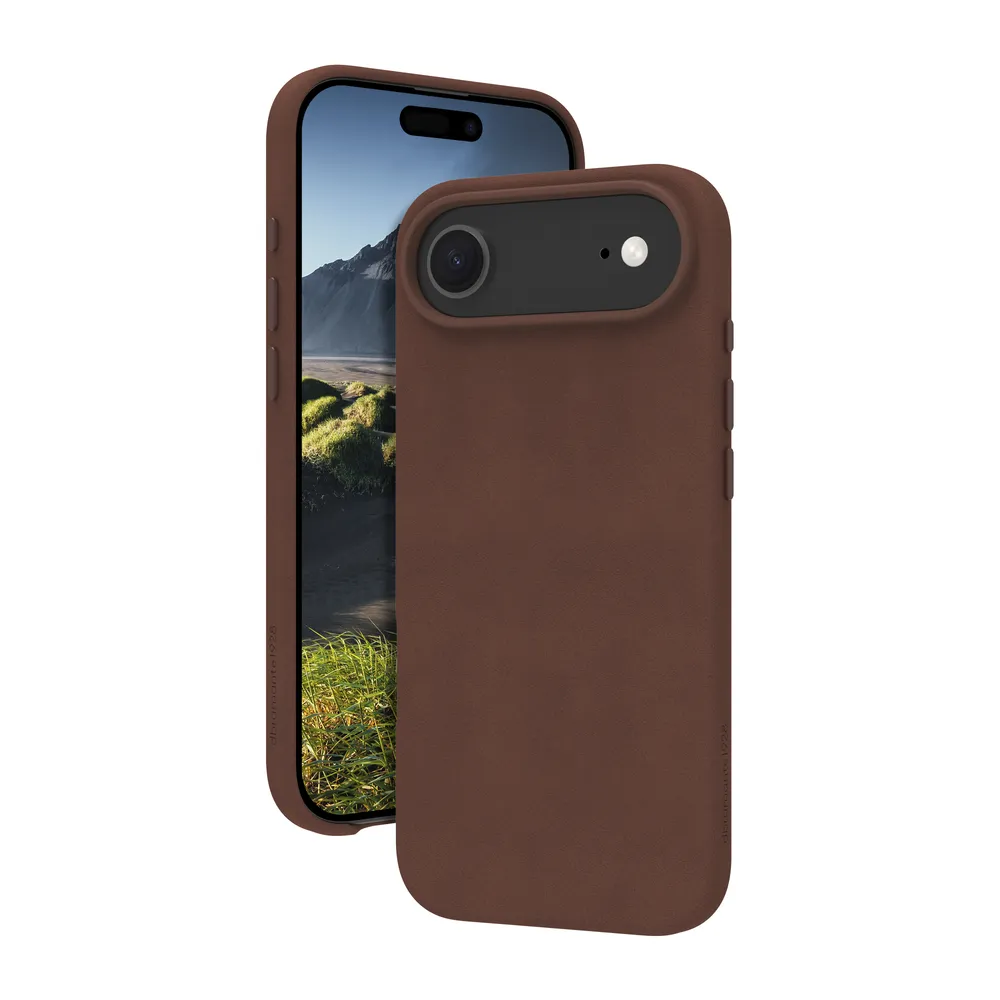 Roskilde MS - iPhone 17 Air - Full-grain leather - Dark Tan Handyhülle